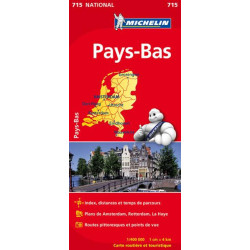 Carte routière michelin et tourisme  PAYS BAS 715