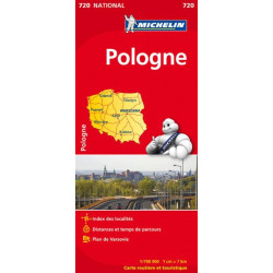 Carte routière michelin et tourisme POLOGNE - 720