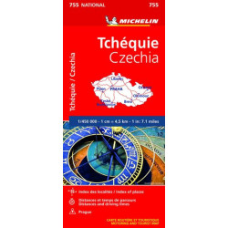 Carte routière michelin et tourisme  REPUBLIQUE TCHEQUE - 755