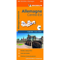 Carte routière et touristique Michelin - ALLEMAGNE CENTRE EST