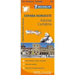 Carte routière et touristique Michelin - ASTURIAS  CANTABRIA