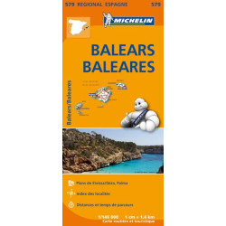 Carte routière et touristique Michelin - BALEARES