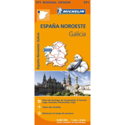 carte routière et touristique Michelin GALICIA ASTURIAS