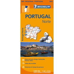 Carte routière et touristique Michelin -  PORTUGAL NORD