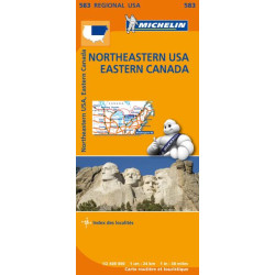 Carte routière et touristique Michelin - NORTHEAST USA EAST CANADA