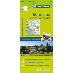 Carte routière et touristique Michelin - BORDEAUX ET SES ALENTOURS