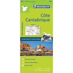 Carte routière et touristique Michelin - COTE CANTABRIQUE