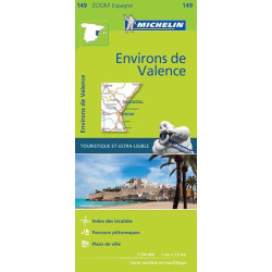 Carte routière et tourisme Michelin - ENVIRONS DE VALENCE