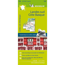 Carte routière et tourisme Michelin - LANDES SUD COTE BASQUE