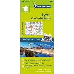 Carte routière et tourisme Michelin - LYON ET SES ALENTOURS
