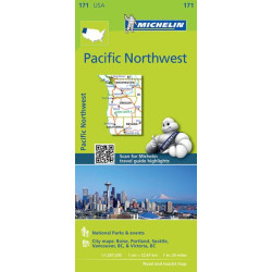Carte routière et tourisme Michelin - PACIFIQUE NORD-OUEST