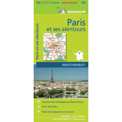 Carte routière et tourisme Michelin - PARIS ET SES ALENTOURS INDÉCHIRABLE