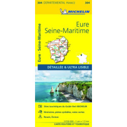 Carte routière et tourisme Michelin -304 - EURE- SEINE MARITIME