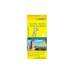 Carte routière départementale Michelin -  315 - BAS RHIN HAUT RHIN BELFORT
