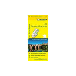 Carte routière départementale Michelin -  337 - LOT TARN & GARONNE
