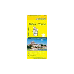 Carte routière départementale Michelin -  319 - NIEVRE YONNE