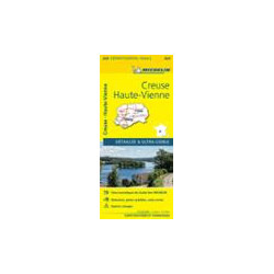 Carte routière départementale Michelin -  325 - CREUSE HAUTE-VIENNE
