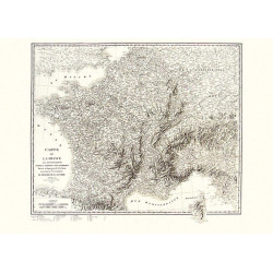 CARTE DE FRANCE (1804) 75 CM X 105 CM