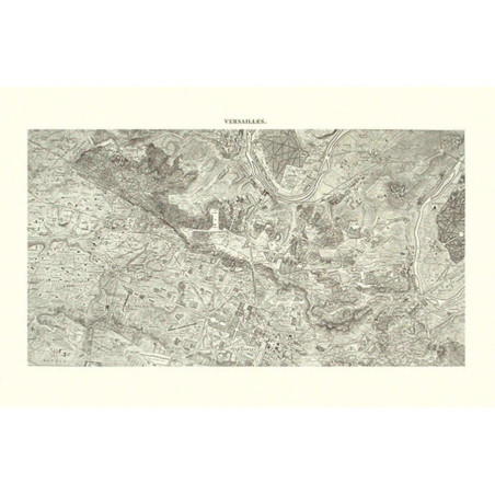 Carte CHASSE DU ROI-VERSAILLES 74 CM X 105 CM