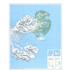 Carte KERGUELEN FEUILLE EST