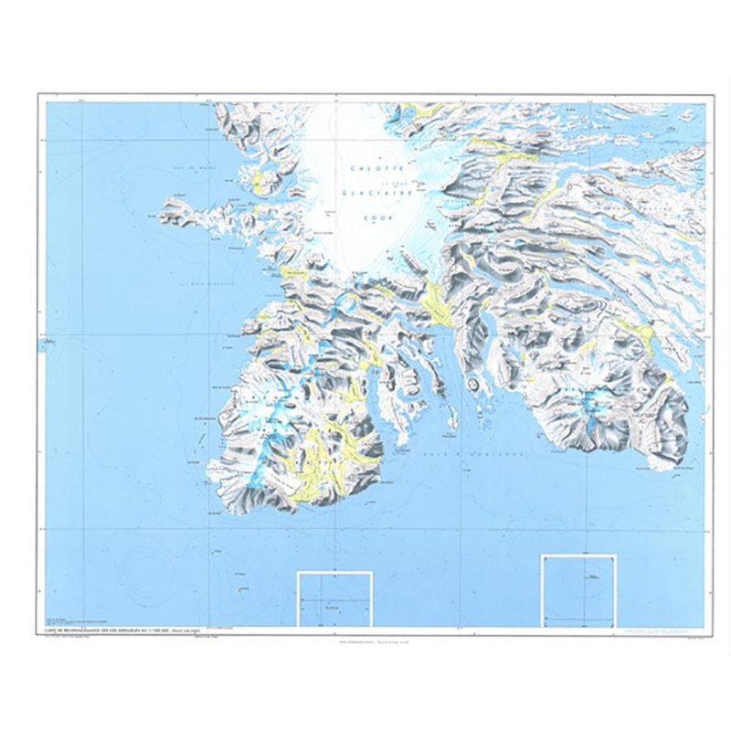 Carte KERGUELEN FEUILLE SUD OUEST