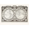 Carte LE MONDE CONNU EN 1688 73 CM X 105 CM