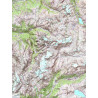 Carte MASSIF DE LA VANOISE POSTER PLASTIFIE  100X132