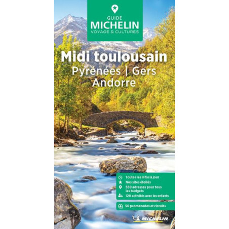 Guide touristique et routière Michelin - MIDI TOULOUSAIN - PYRENEES - GERS ANDORRE