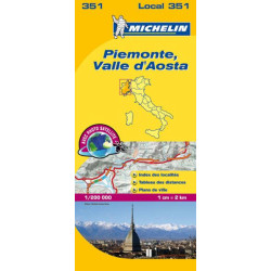 Guide routière et touristique Michelin -  351 - PIEMONT VAL D'AOSTE