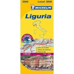 Carte routière et touristique Michelin -  352 - LIGURIE