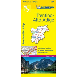 Carte routière et touristique Michelin -  354 - TRENTINO ALTO ADIGE