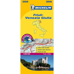 Carte routière et touristique Michelin - 356 - FRIULI VENEZIA GIULA