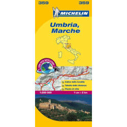 Carte routière et touristique Michelin -  359 - UMBRIA MARCHE