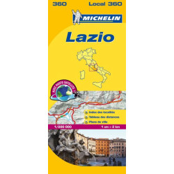Carte routière et touristique Michelin -  360 - LATIUM
