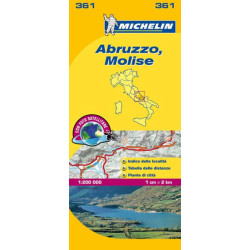 Carte routière et touristique Michelin -  361 - ABRUZZO