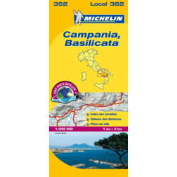 Carte routière et touristique Michelin - 362 - CAMPANIE