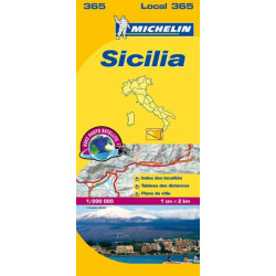Carte routière et touristique Michelin -  365 - SICILE