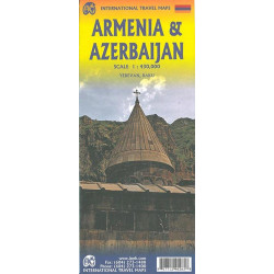 Carte routière ARMENIE - AZERBAIDJAN