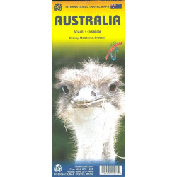 Carte routière AUSTRALIE - AUSTRALIA