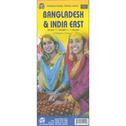 Carte routière BANGLADESH & EAST INDIA