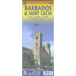 Carte routière BARBADOS & SAINT LUCIA