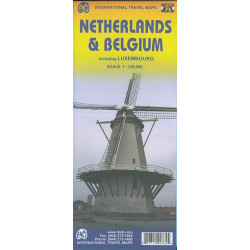 Carte routière BELGIQUE - LUXEMBOURG - NETHERLANDS