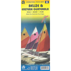 Carte routière BELIZE AND EASTERN GUATEMALA