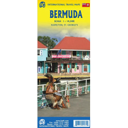 Carte routière BERMUDA - HAMILTON - ST GEORGE'S
