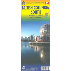 Carte randonnée BRISTISH COLUMBIA SOUTH