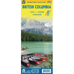 Carte randonnée BRITISH COLUMBIA