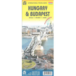Carte randonnée BUDAPEST AND HUNGARY
