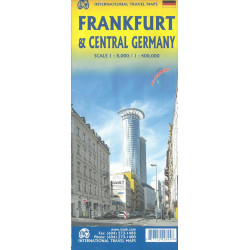 Carte FRANKFURT & CENTRAL GERMANY
