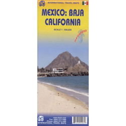 Carte MEXIQUE - BAJA CALIFORNIA WATERPROOF
