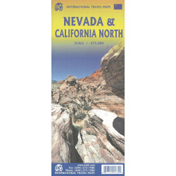 Carte NEVADA & CALIFORNIA NORTH